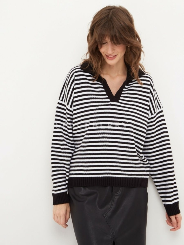 Женский вязаный свитер оверсайз, джемпер